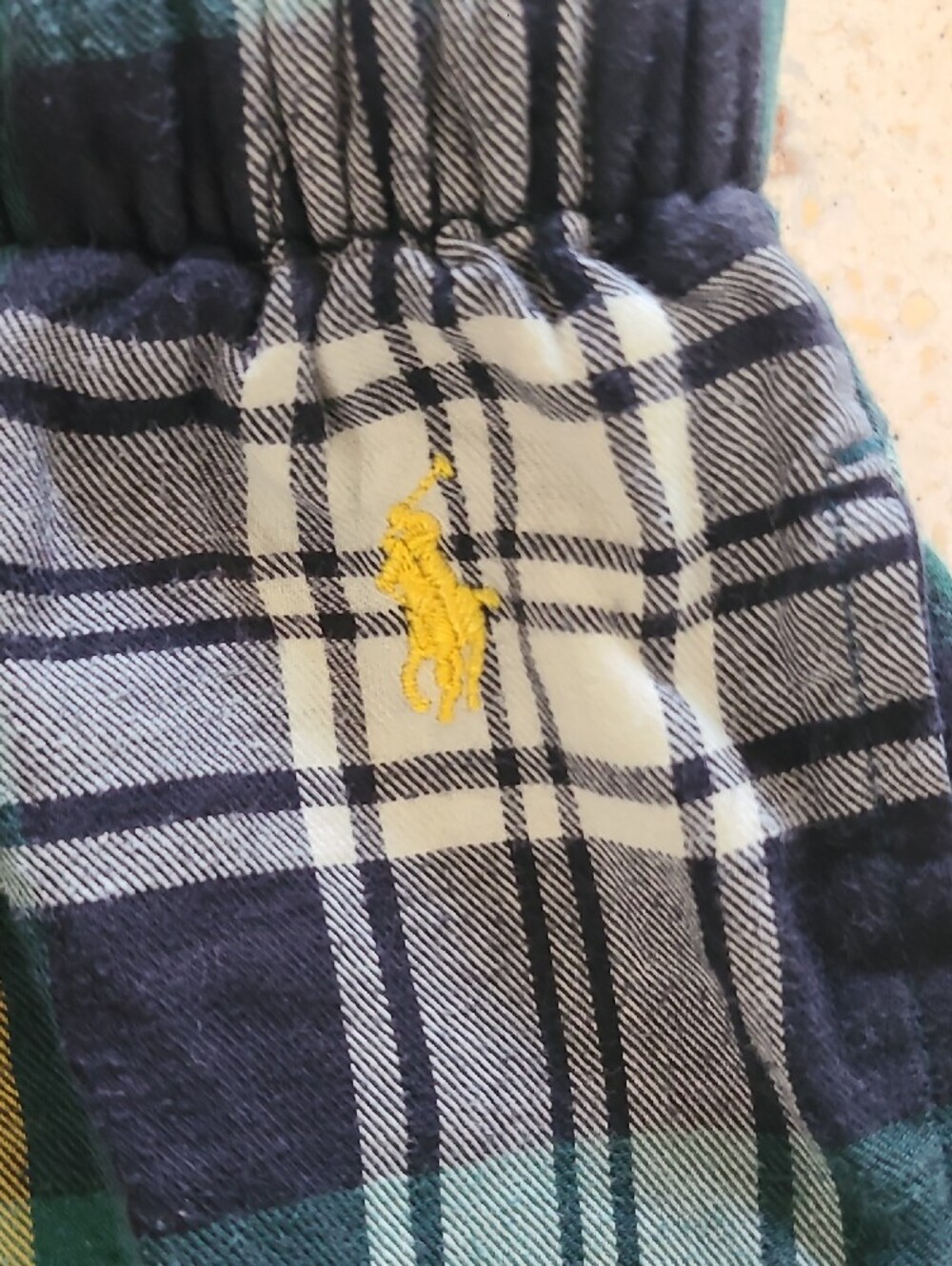 Polo by Ralph Lauren Green and Cream Plaid Lounge Pants - Picture 3 of 6